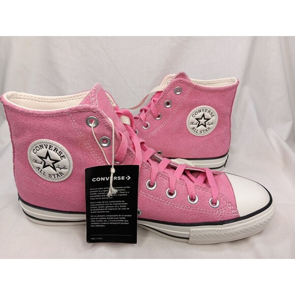 Converse Shoes - NWT Converse Chuck Taylor All Stars Men's 9 Women's 11 Pink Suede High Tops